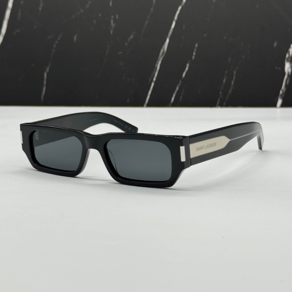 NEW SL 660 001 SAINT LAURENT SQUARE UNISEX SUNGLASSES SL660 001 SAINT LAURENT - Picture 1 of 10
